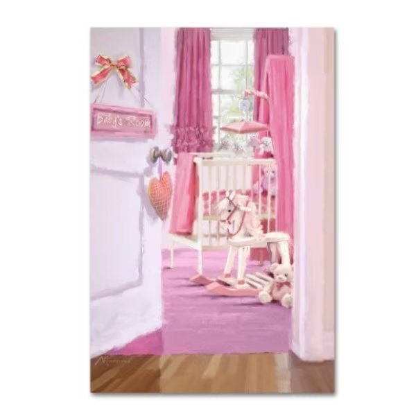 The Macneil Studio 'Girl's Room' Canvas Art, 30x47, Trademark Fine Art, Mfr#: ALI09626-C3047GG